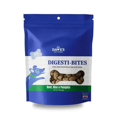Dave's Digesti - Bites Beef, Rice & Pumpkin Freeze - Dried Dog Treats - Talis Us