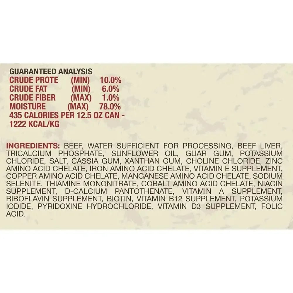Dave's Pet Food™ 95% Premium Meat™ Grain Free Beef & Beef Liver Dog Food 13 Oz x 12 Count - Talis Us