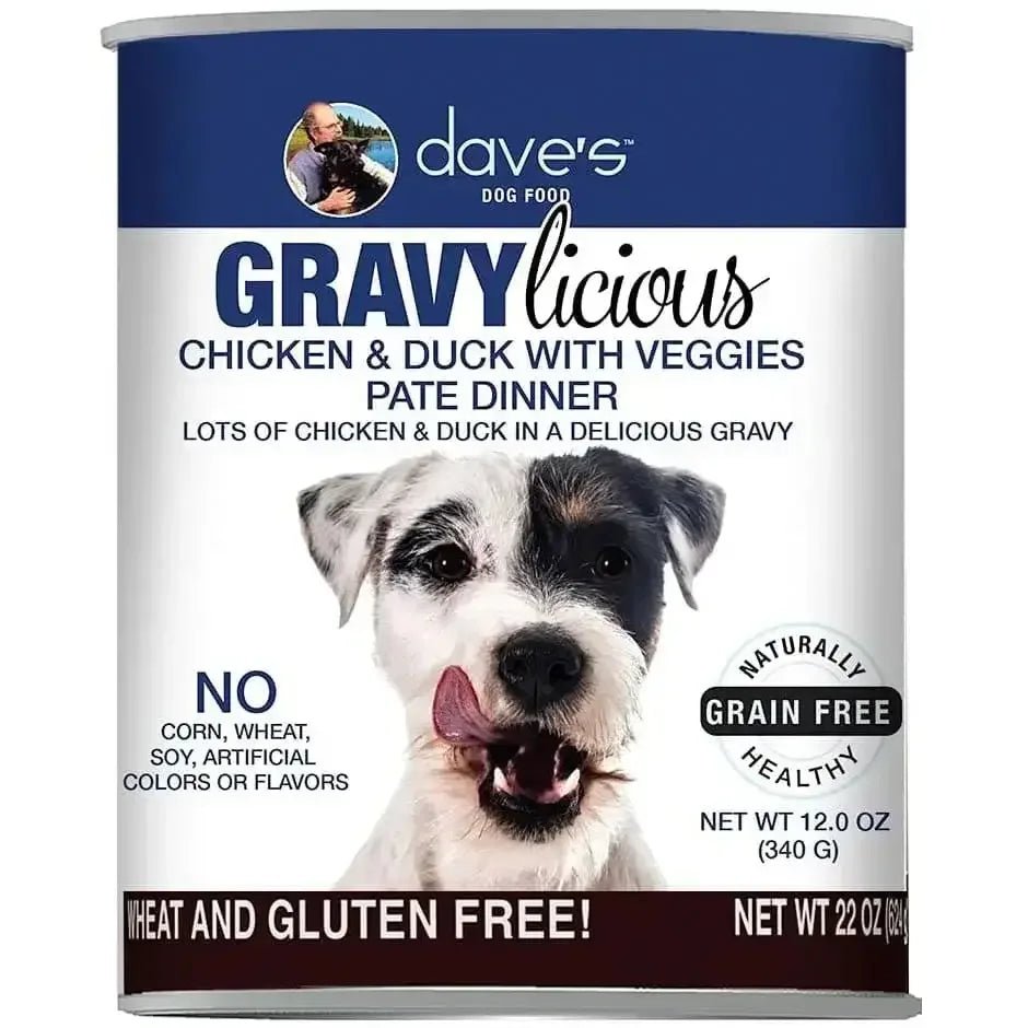 Dave's Pet Food™ Grain Free Gravylicious Chicken & Duck with Veggies Pate Dinner. Lot's of Chicken - Talis Us
