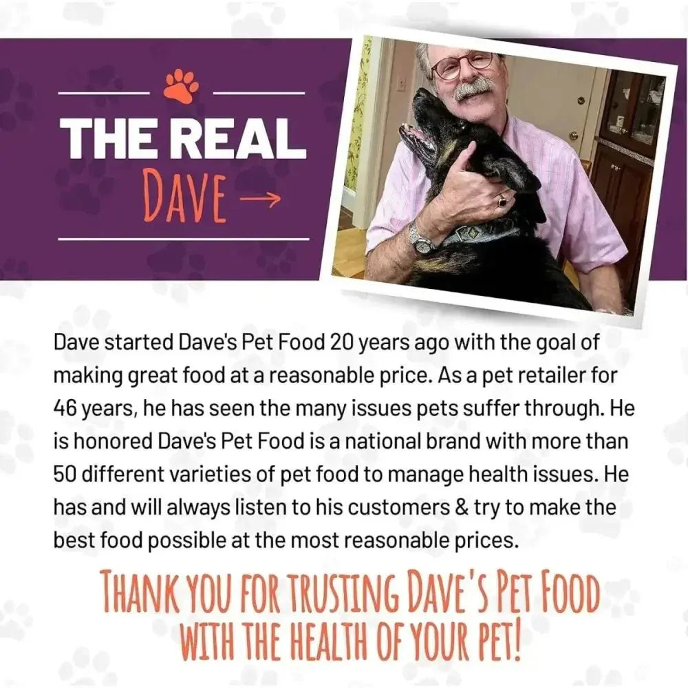 Dave's Pet Food Hip & Joint Support with Glucosamine, Chicken, Duck & Turkey Recipe Wet Dog Food 12ea/13 oz - Talis Us