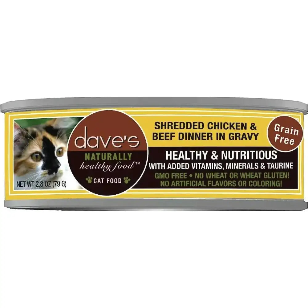 Dave's Pet Food Naturally Healthy Grain - Free Dinner in Gravy Wet Cat Food case of 24 - Talis Us