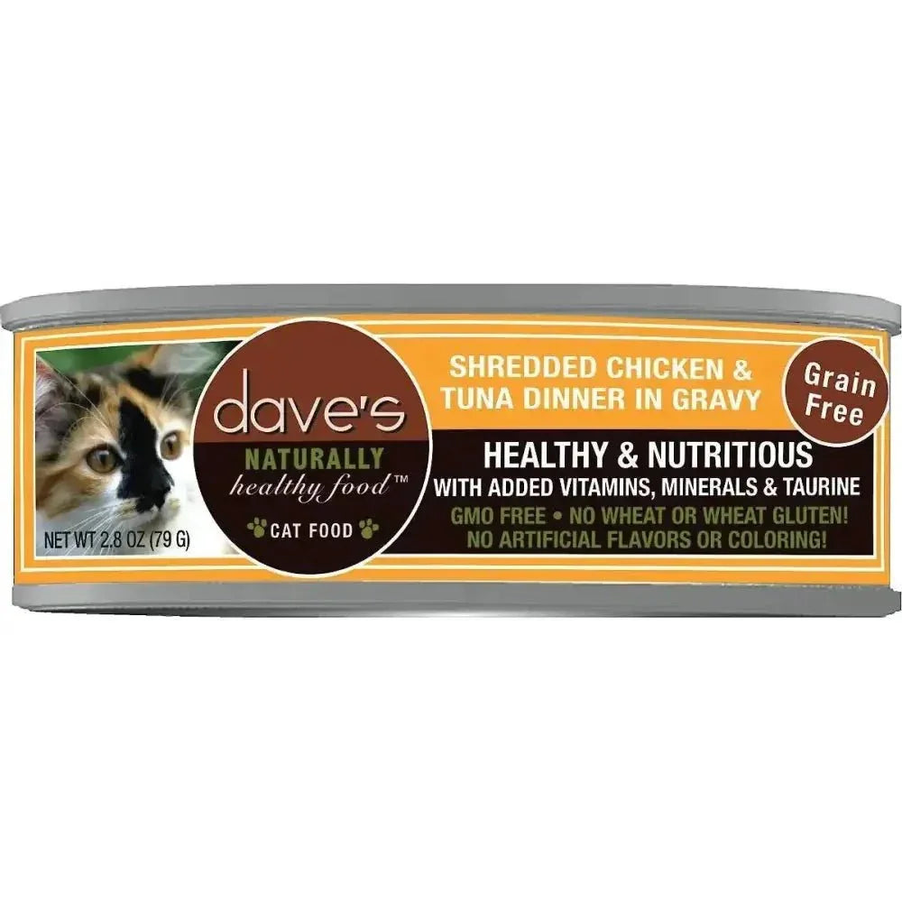 Dave's Pet Food Naturally Healthy Grain - Free Dinner in Gravy Wet Cat Food case of 24 - Talis Us