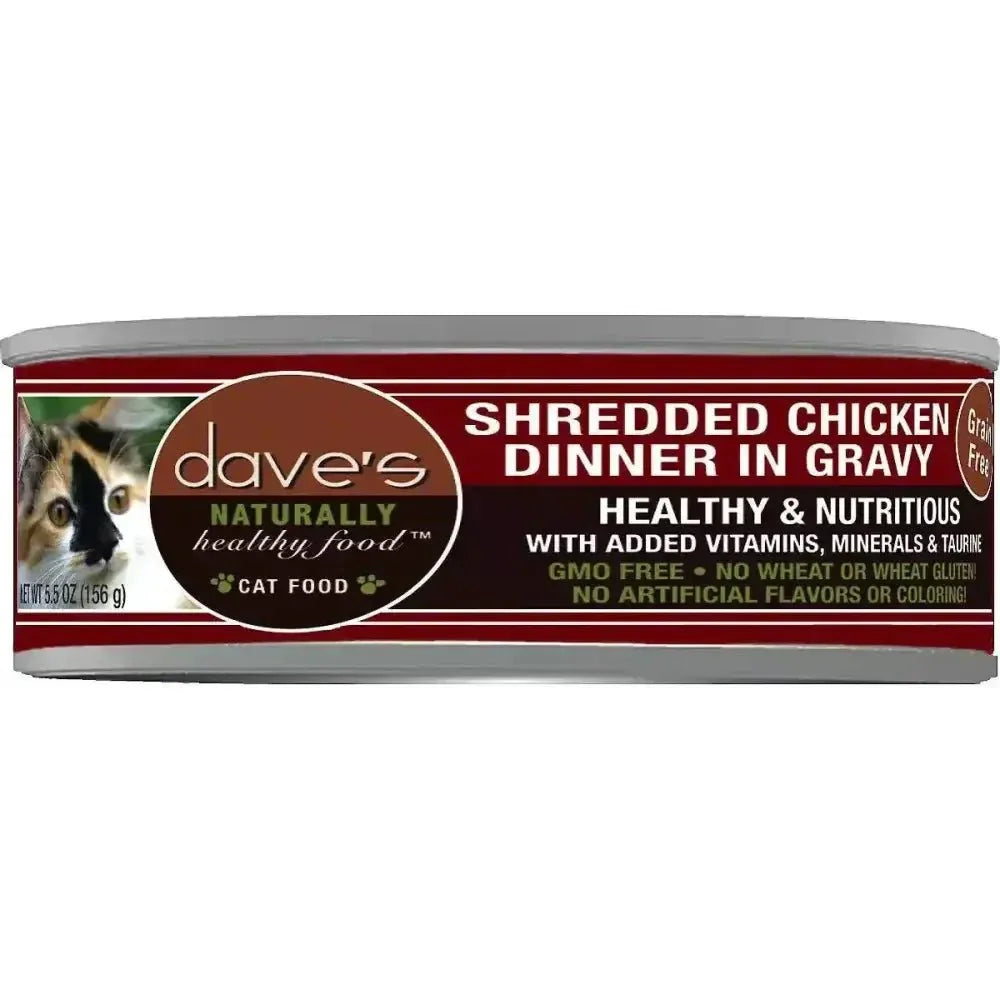 Dave's Pet Food Naturally Healthy Grain - Free Dinner in Gravy Wet Cat Food case of 24 - Talis Us