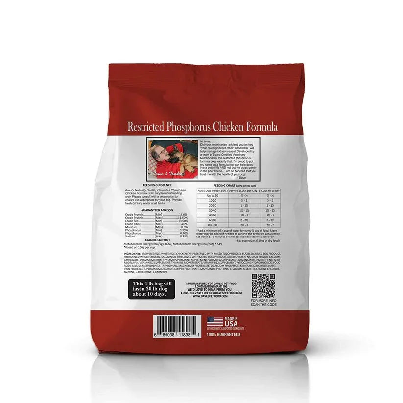 Dave's Pet Food Restricted Phosphorus Dog Food, 13oz - Talis Us