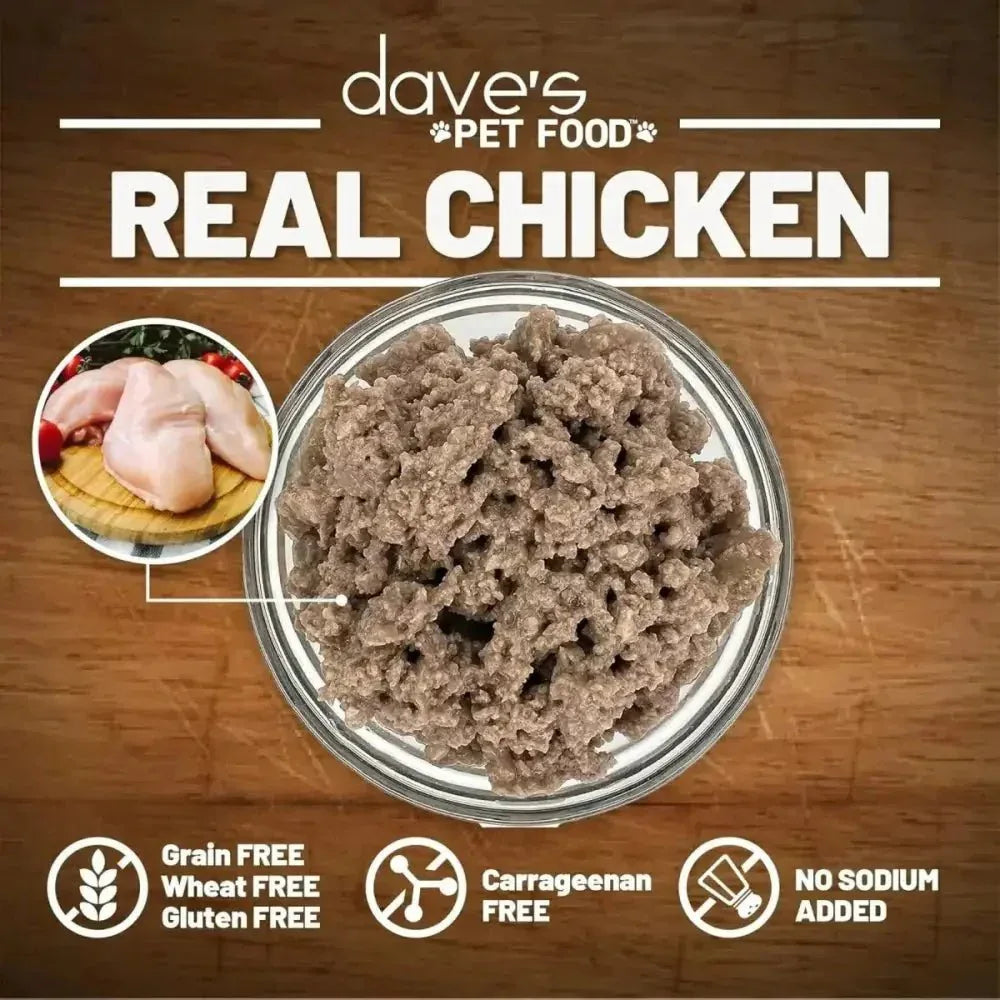 Dave's Pet Food Restricted Sodium Chicken Recipe Grain - Free Wet Dog Food 12ea/13 oz - Talis Us