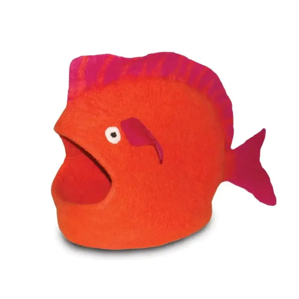 Dharma Dog Karma Cat Wool Pet Cave, Fish Small Dogs & Cat Bed - Talis Us