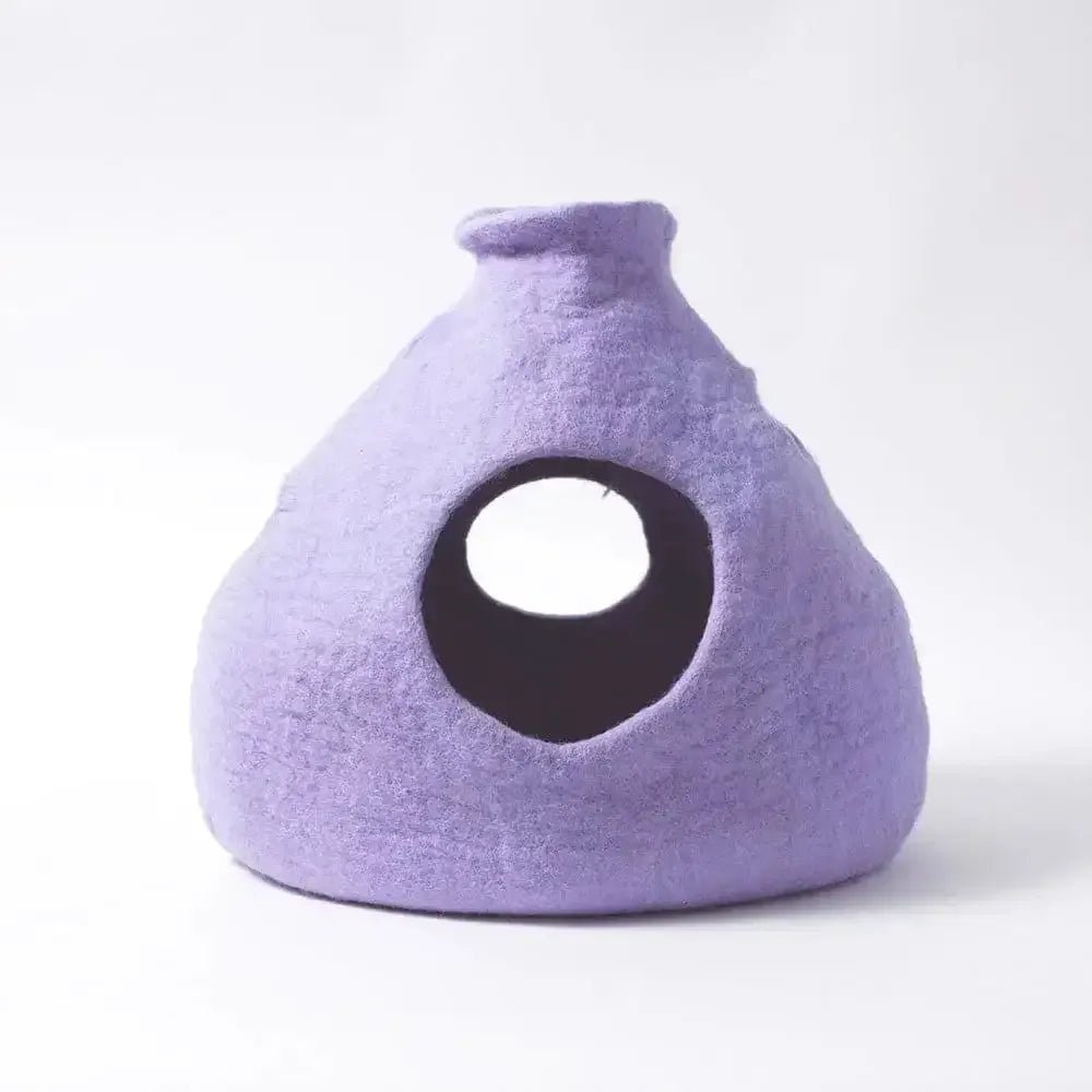 Dharma Dog Karma Cat Wool Pet Cave Purr - a - Boo Small Dogs & Cat Bed - Talis Us