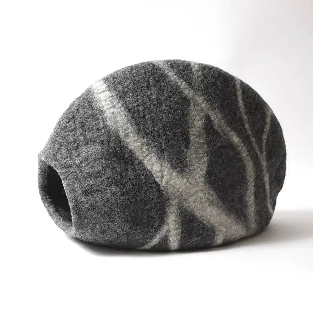 Dharma Dog Karma Cat Wool Pet Cave River Stone Small Dogs & Cat Bed - Talis Us