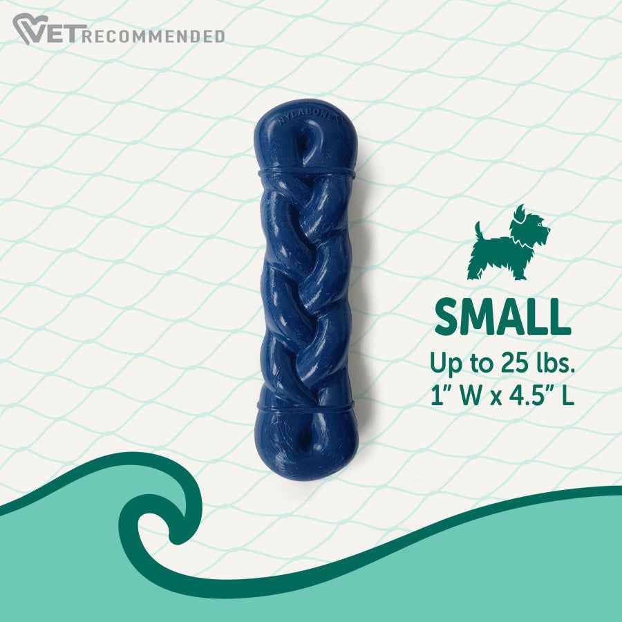Nylabone Power Chew Love Our Oceans Infinity Braid Bone Dog Chew Toy