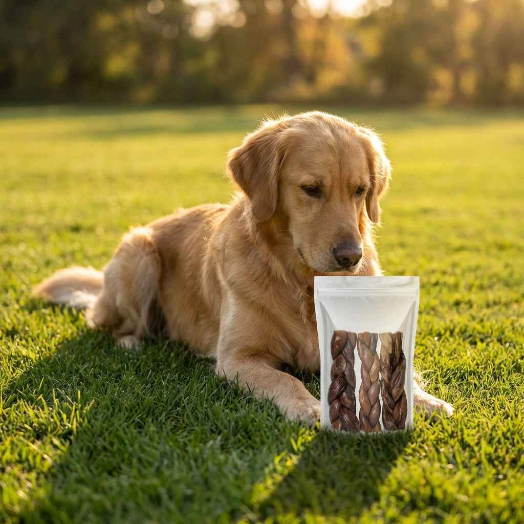 Talis Us Braided Gullet Sticks Dog Treats
