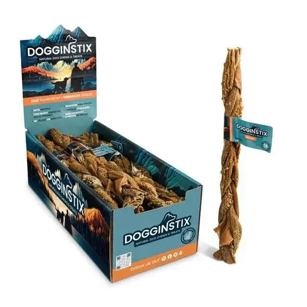 Dogginstix Braided Beef Tripe Sticks for Puppies - Talis Us