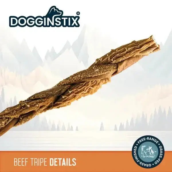 Dogginstix Braided Beef Tripe Sticks for Puppies - Talis Us