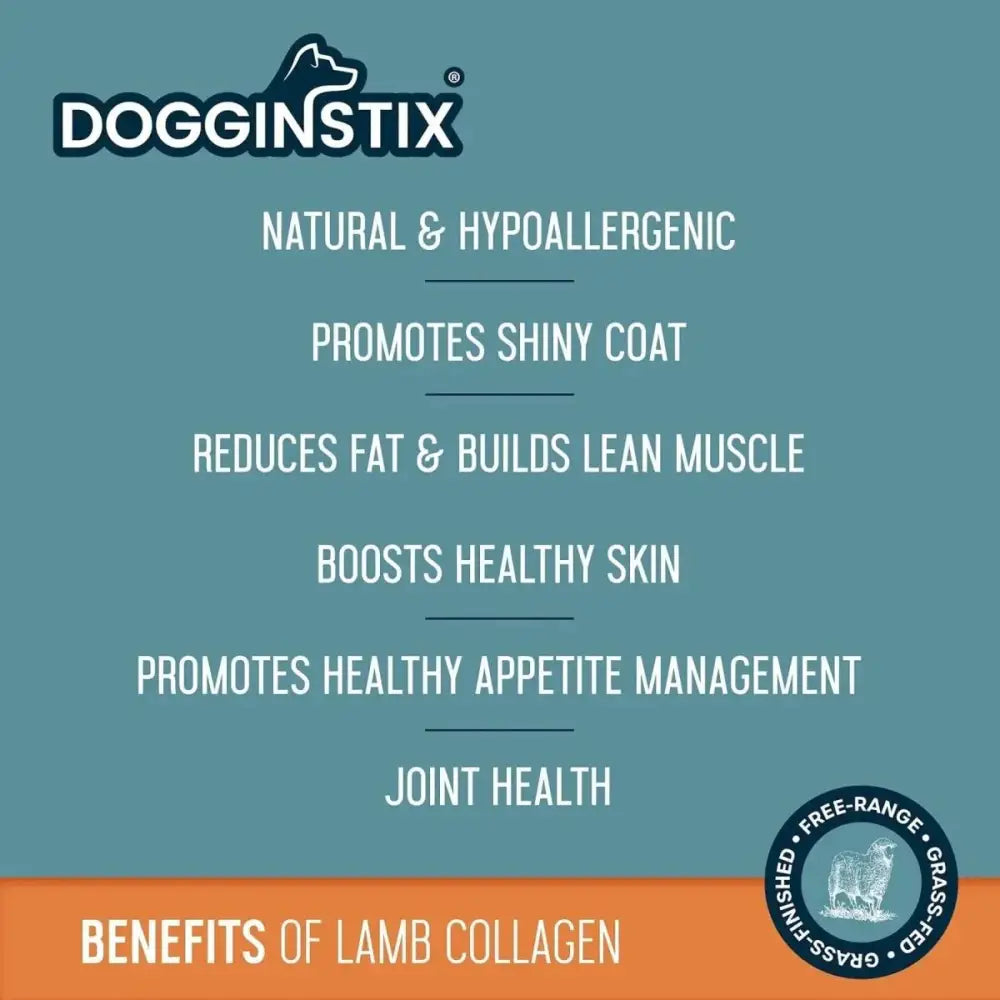Dogginstix Braided Lamb Collagen Sticks Dog Chew - Talis Us