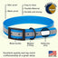 Dogline Biothane Translucent Reflective Waterproof Dog Collar Strong Coated Nylon Webbing with Black Dogline WP
