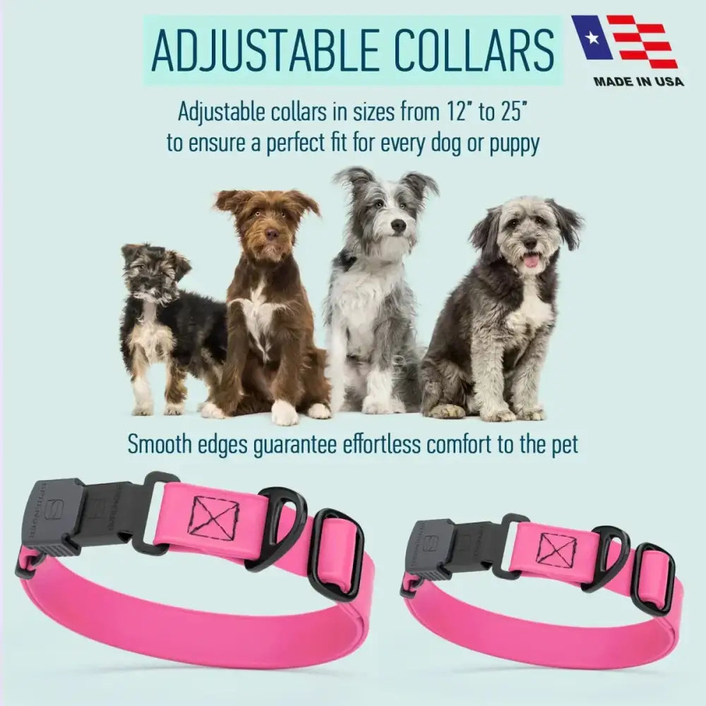Dogline Biothane Waterproof Dog Collar with Herm Sprenger Stainless Steel Quick Release Buckle - Talis Us