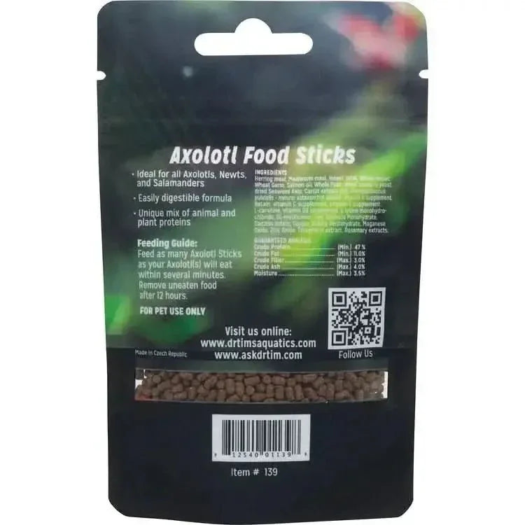 Dr. Tim's Aquatics Axolotl Feed Pouch for Healthy Pets - Talis Us
