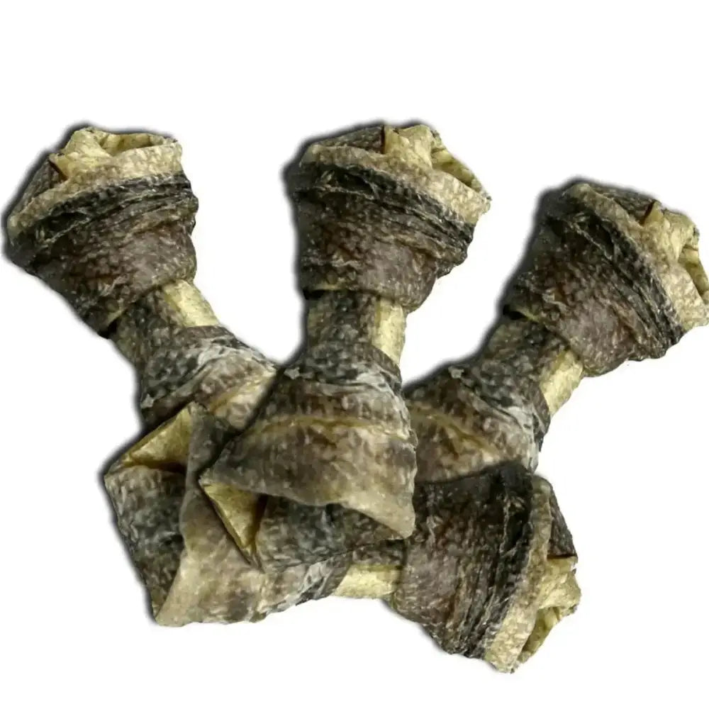 Durkha Cod Skin Knotted Bone Dog Treat - Talis Us