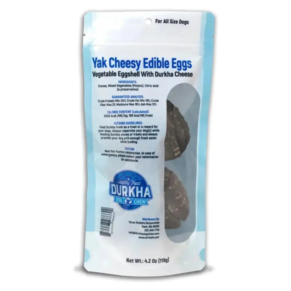 Durkha Himalayan Yak Cheesy Edible Eggs Dog Treat 4.2oz - Talis Us