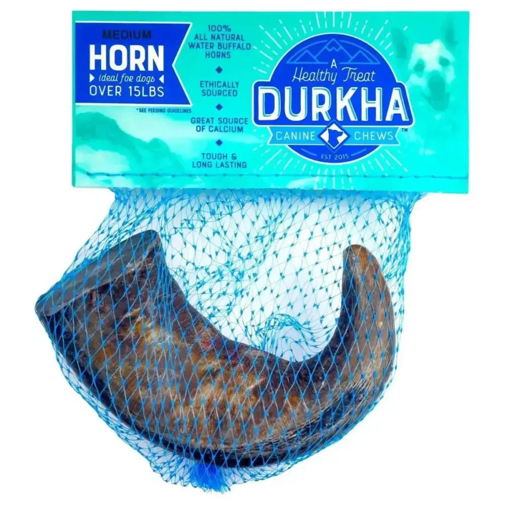 Durkha Natural Water Buffalo Horns for Dogs – Long - Lasting, Natural Dog Treats - Talis Us