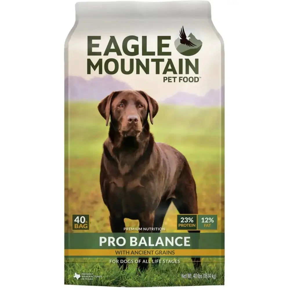 Eagle Mountain Pro Balance with Ancient Grains Beef Meal Dry Dog Food 40 lb - Talis Us