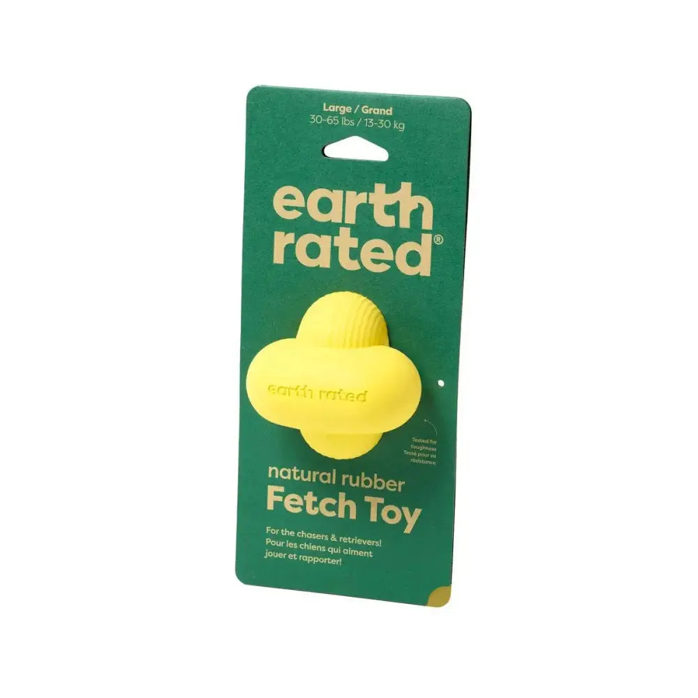 Earth Rated Dog Fetch Toy Yellow Rubber - Talis Us