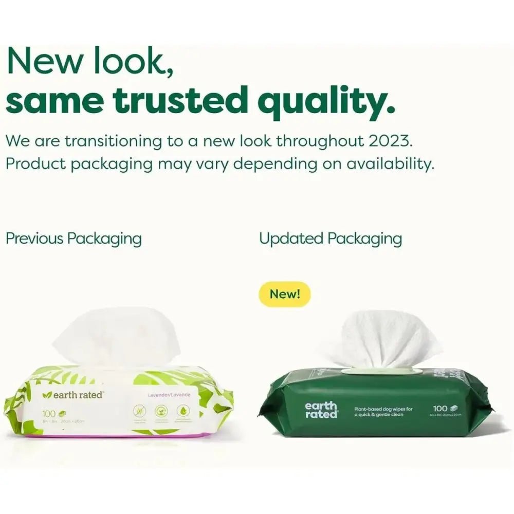 Earth Rated Dog Grooming Wipes 100ct. - Talis Us