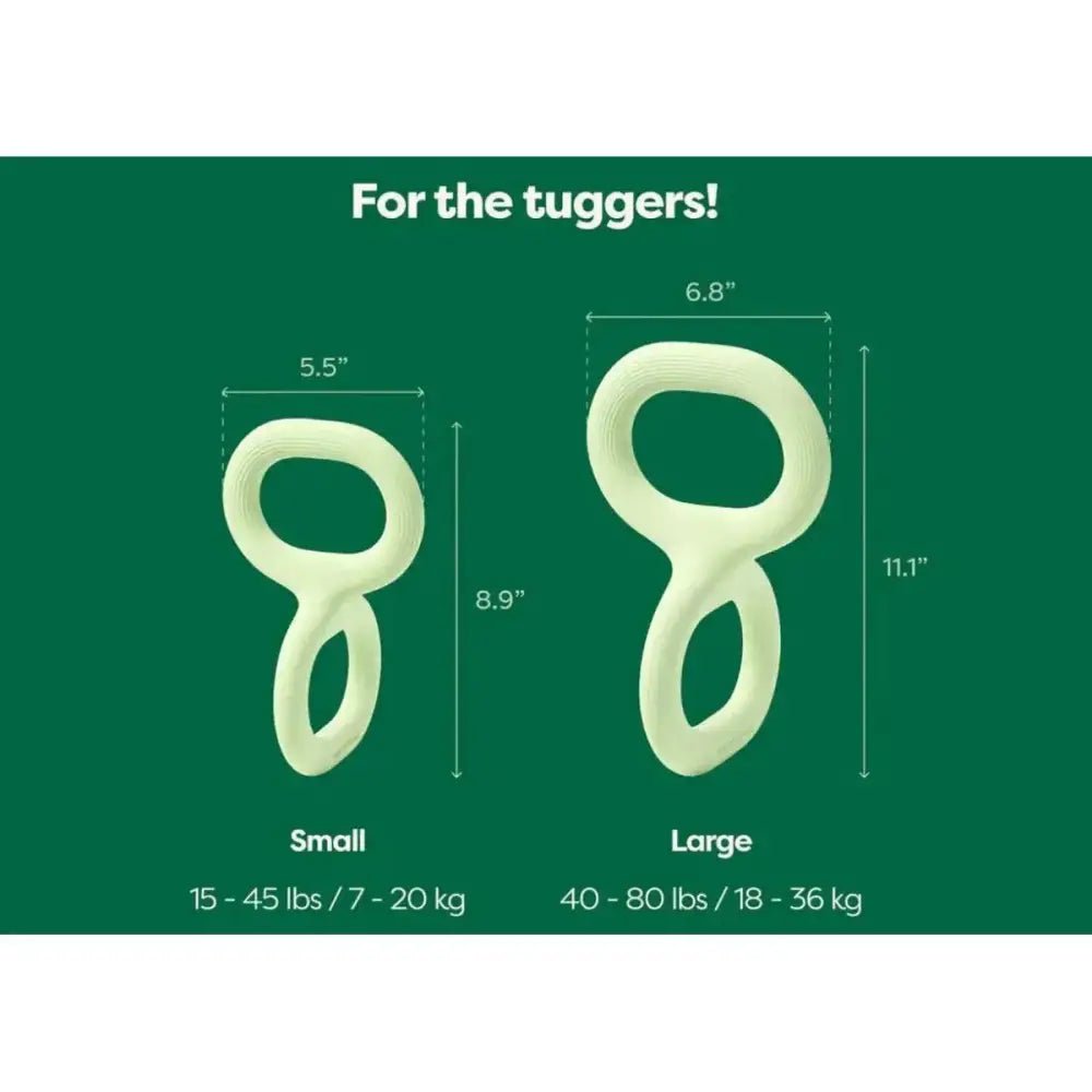 Earth Rated Dog Tug Toy Green Rubber - Talis Us