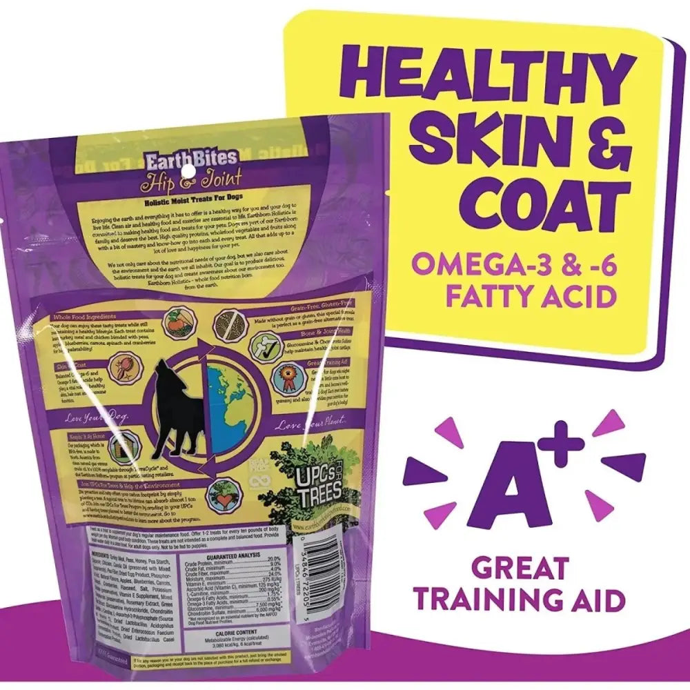 Earthborn Holistic EarthBites Hip & Joint Grain - Free Turkey Soft Dog Treats 7.5 oz - Talis Us