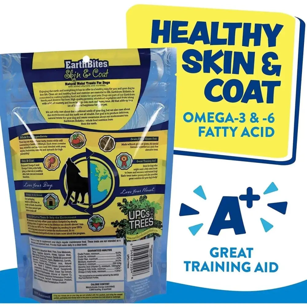 Earthborn Holistic EarthBites Skin & Coat Grain - Free Soft Dog Treats 7.5 oz - Talis Us