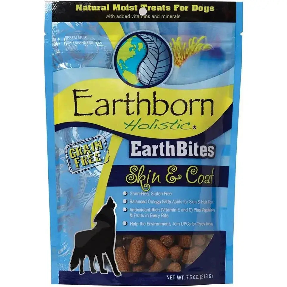 Earthborn Holistic EarthBites Skin & Coat Grain - Free Soft Dog Treats 7.5 oz - Talis Us