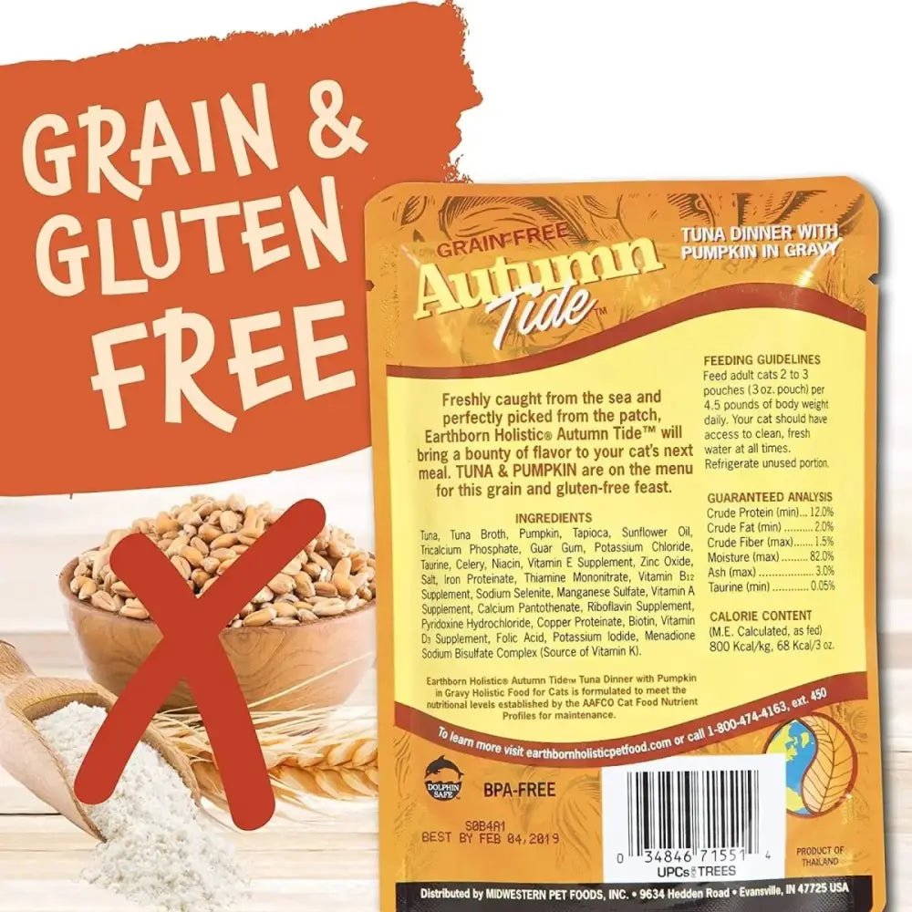 Earthborn Holistic Grain Free Autumn Tide Wet Cat Food 24ea/3 oz - Talis Us