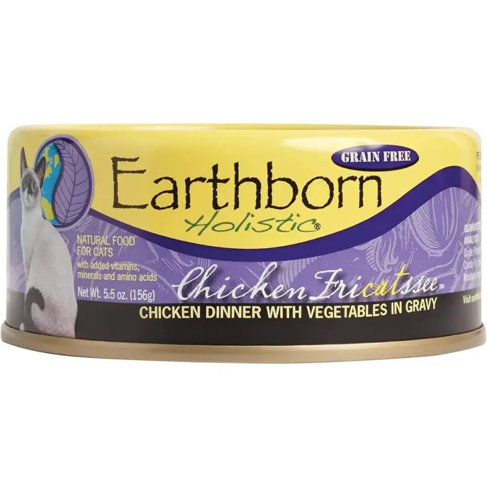 Earthborn Holistic Grain Free Chicken Fricatssee Wet Cat Food 24ea/5.5 oz - Talis Us