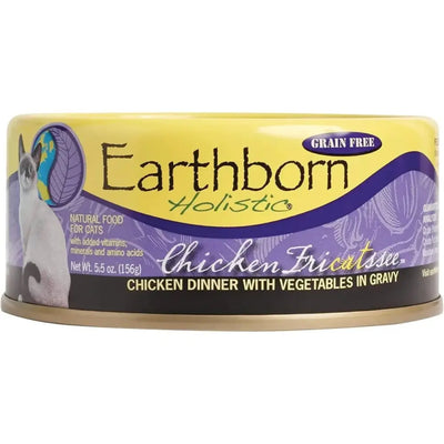 Earthborn Holistic Grain Free Chicken Fricatssee Wet Cat Food 24ea/5.5 oz - Talis Us