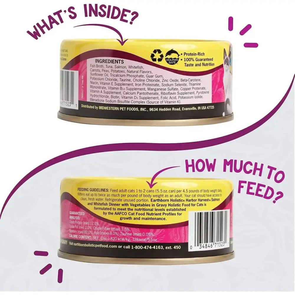 Earthborn Holistic Grain Free Harbor Harvest Wet Cat Food - Talis Us
