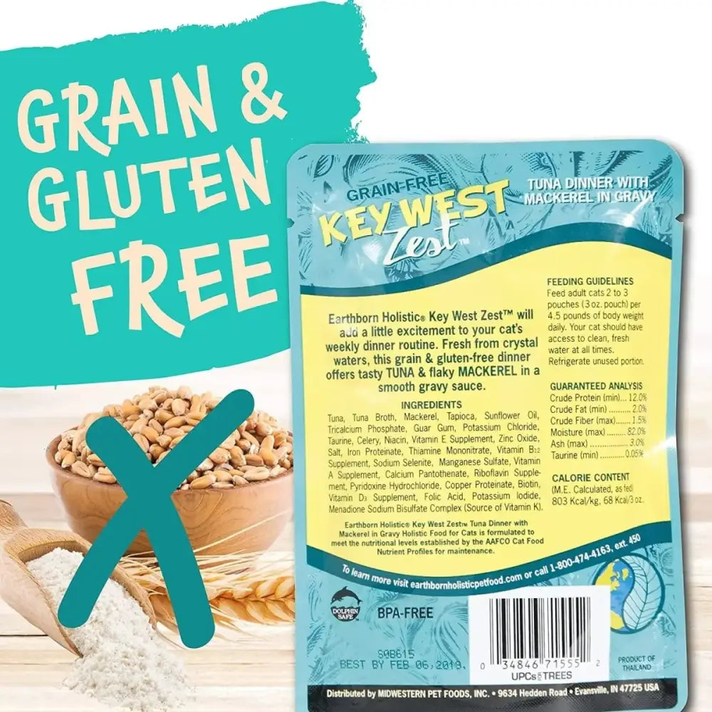 Earthborn Holistic Grain Free Key West Zest Wet Cat Food 24ea/3 oz - Talis Us