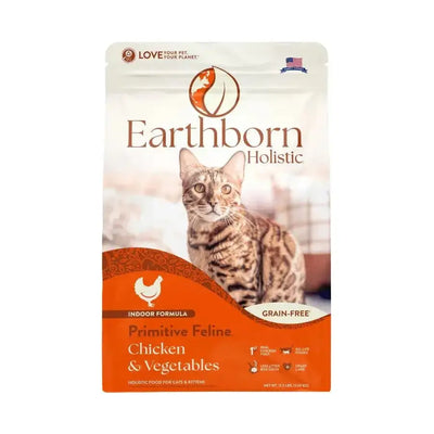 Earthborn Holistic Grain - Free Primitive Feline Dry Indoor Formula Cat Food - Talis Us