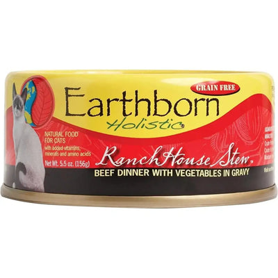 Earthborn Holistic Grain Free RanchHouse Stew Beef Wet Cat Food 24ea/5.5 oz - Talis Us