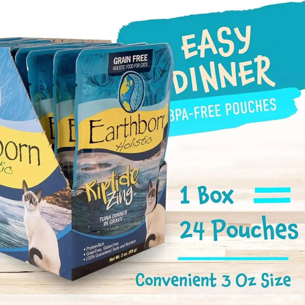 Earthborn Holistic Grain Free Riptide Zing Wet Cat Food 24ea/3 oz - Talis Us