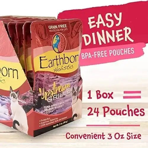 Earthborn Holistic Grain Free Upstream Grill Wet Cat Food 24ea/3 oz - Talis Us