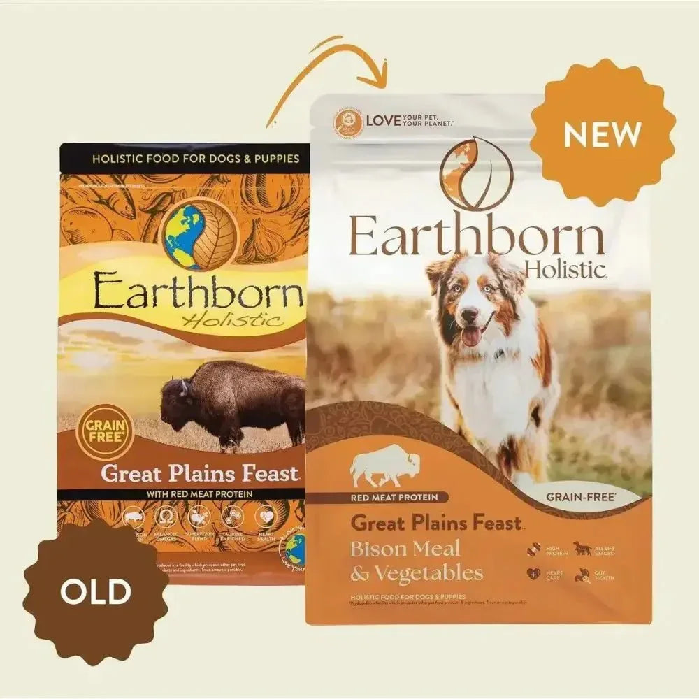 Earthborn Holistic Great Plains Feast Bison Meal & Vegetables Grain - Free Dry Dog Food - Talis Us
