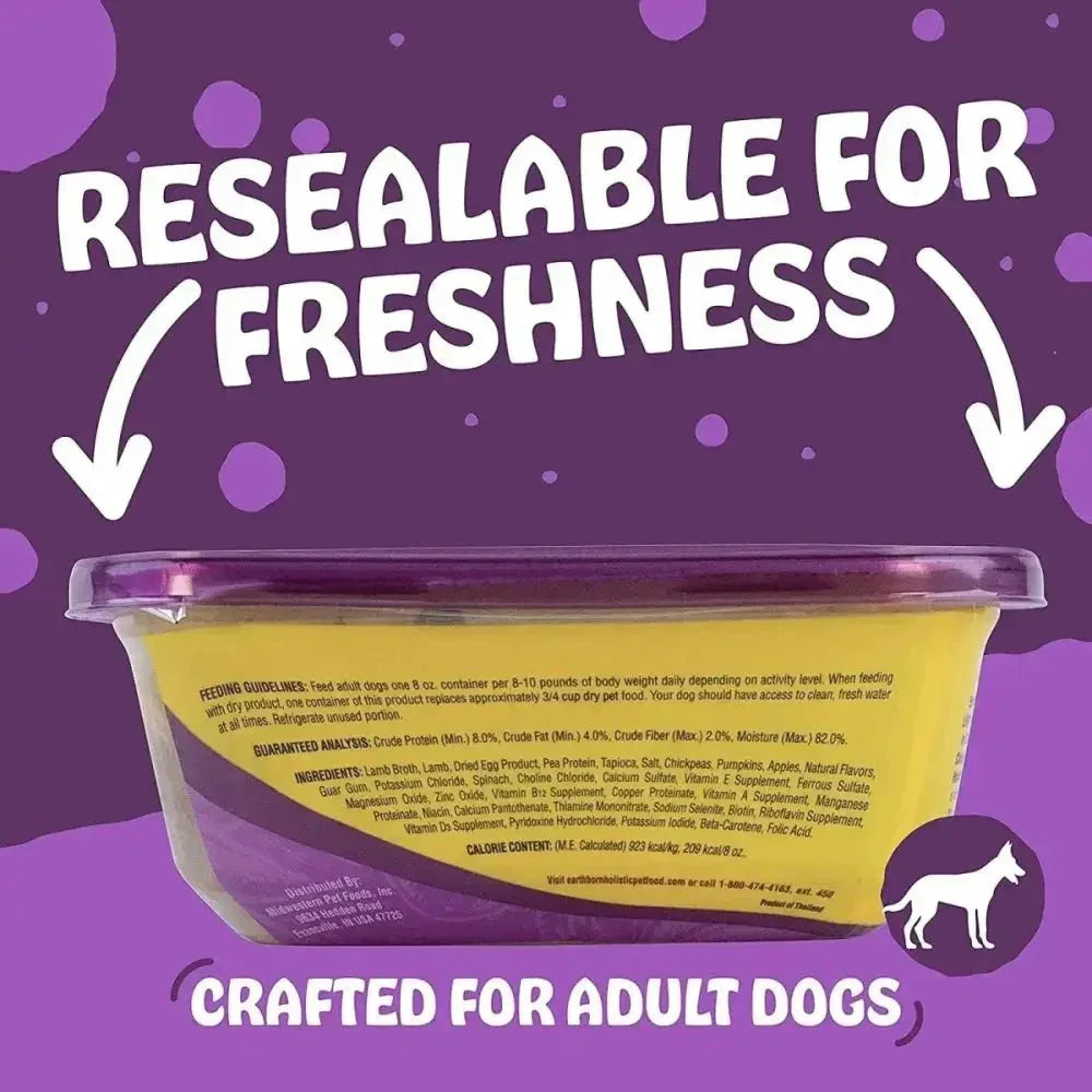 Earthborn Holistic Lily's Gourmet Buffet in Sauce Grain - Free Lamb Wet Dog Food 8ea/8 oz - Talis Us