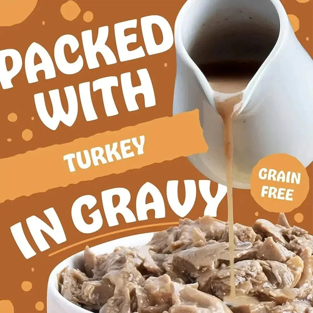 Earthborn Holistic Toby's Turkey Dinner in Gravy Grain - Free Wet Dog Food 8 oz, 8 pk - Talis Us