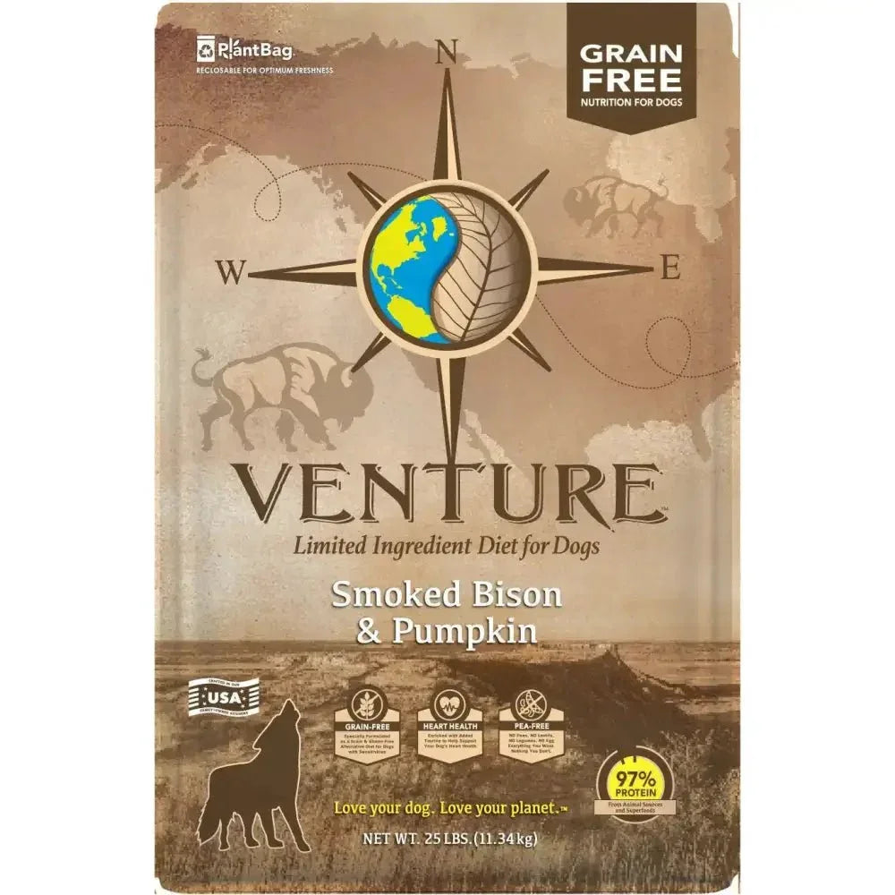 Earthborn Holistic Venture LID Dry Dog Food Smoked Bison & Pumpkin - Talis Us