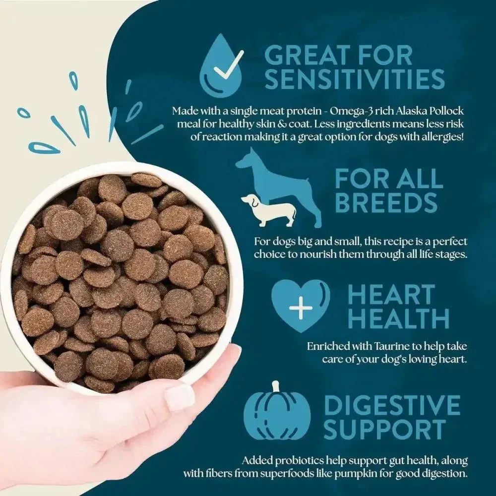 Earthborn Holistic Venture Limited Ingredient Alaska Pollock Meal & Pumpkin Grain - Free Dry Dog Food - Talis Us