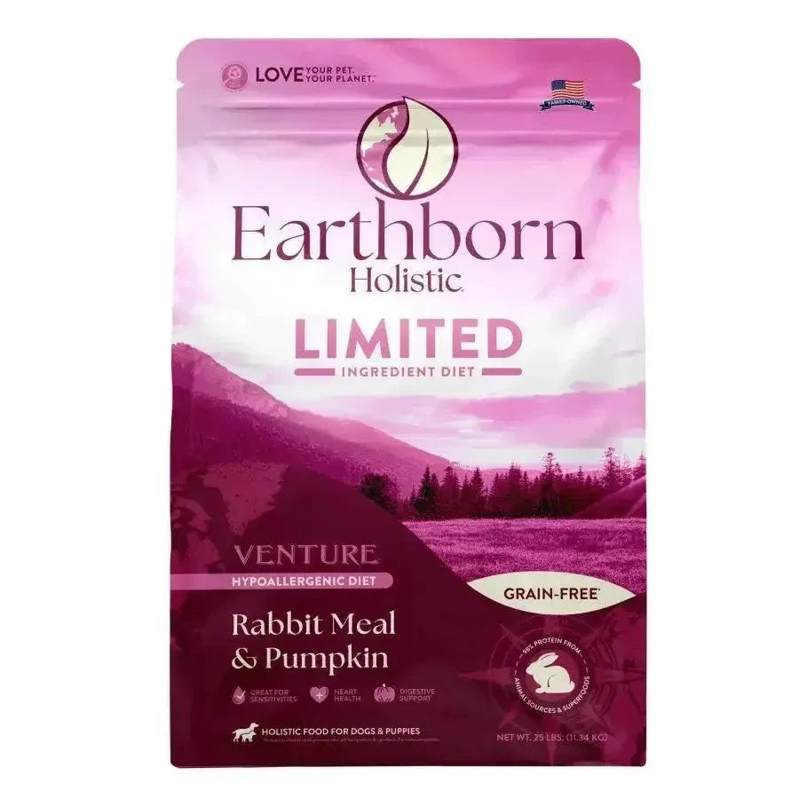 Earthborn Holistic Venture Limited Ingredient Grain - Free Rabbit Meal & Pumpkin Dry Dog Food - Talis Us