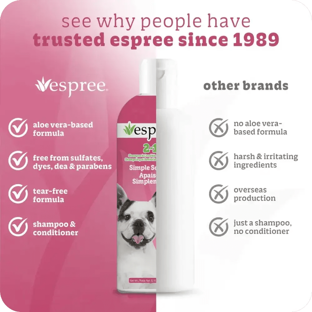 Espree 2in1 Simple Sooth Dog Shampoo - Talis Us