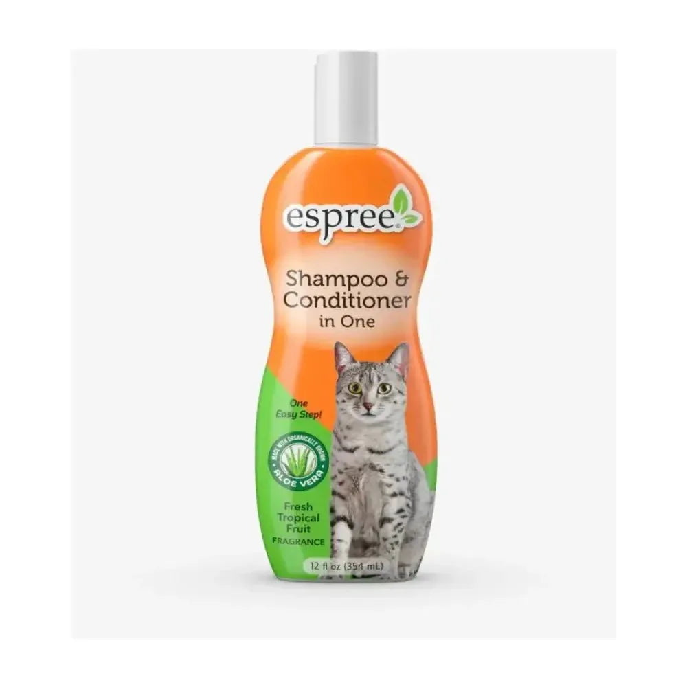 Espree Shampoo & Conditioner in One for Cats with Aloe Fresh Tropical Fruit 12 oz - Talis Us