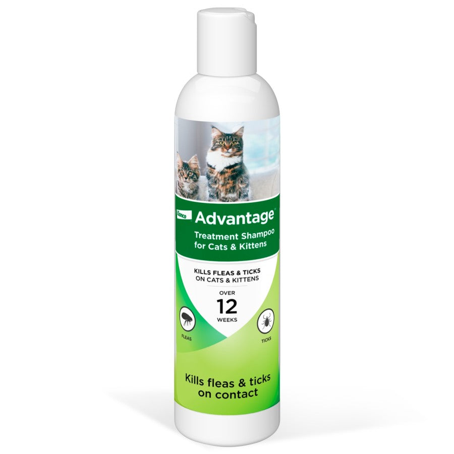 Advantage Treatment Shampoo for Cats - Fast-Acting Flea and Tick Relief for Your Feline Friends