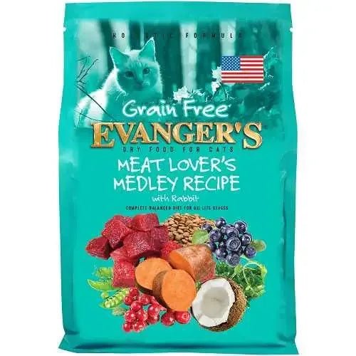 Evanger's Grain Free Meat Lover’s Medley Recipe With Rabbit For Cats 4.4 lb - Talis Us