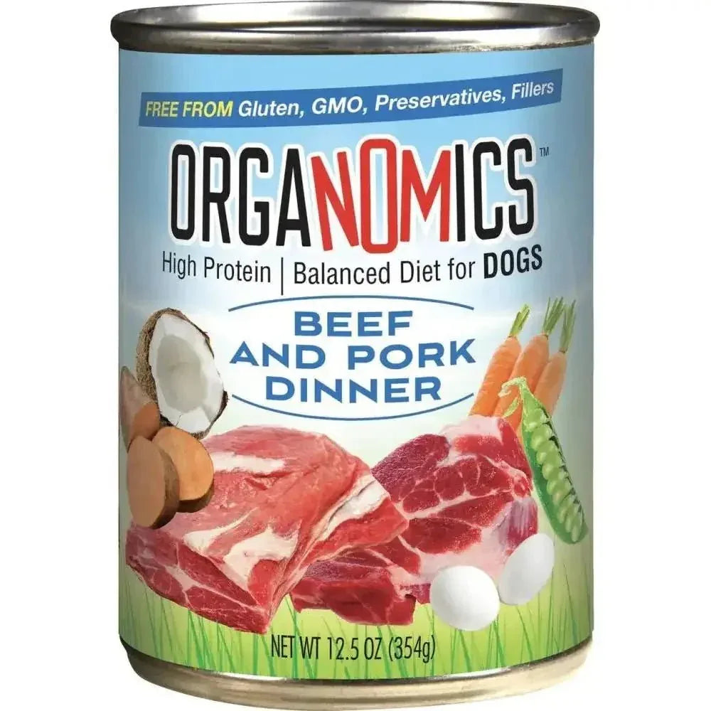 Evanger's OrgaNOMics Beef & Pork Dinner Grain - Free Pate Wet Dog Food 12/12.5oz - Talis Us